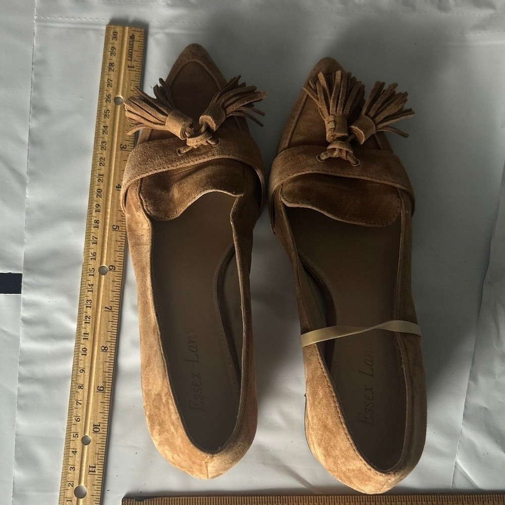 Steve Madden Brown Suede Tassel Loafer Flats Women Size 7.5
